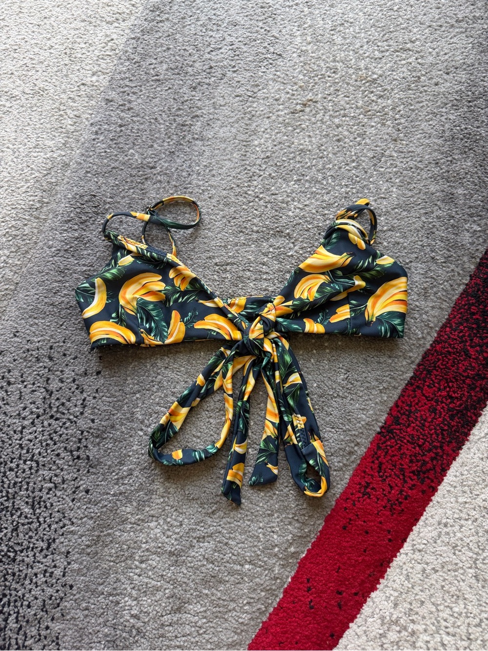 Show Me Your Mumu Banana Print Triangle Bikini Top